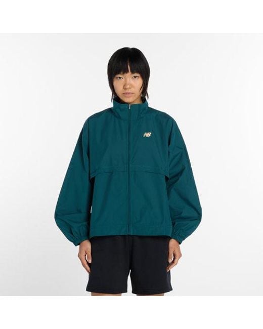 New Balance Green Trackside Woven Jacket