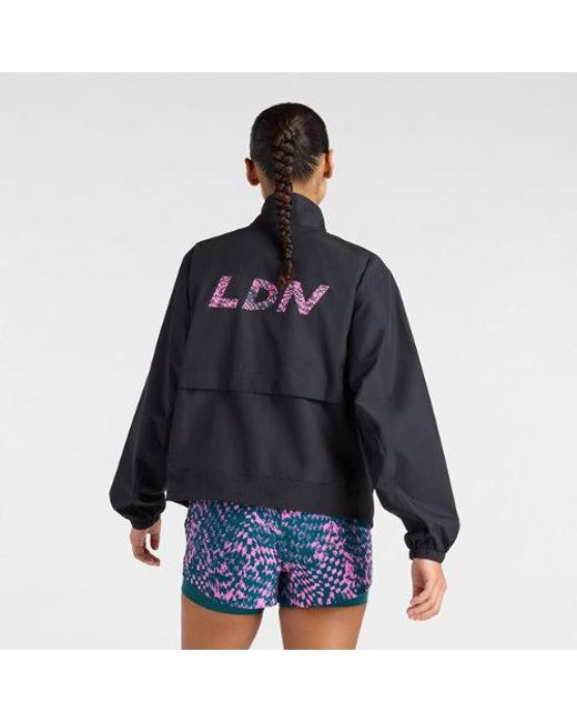 New Balance Black London Edition Fast Days Run Jacket