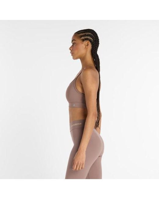 New Balance Brown Damen Nb Essential Yoga Bra