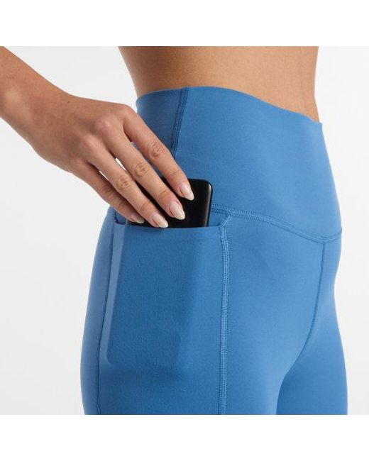New Balance Blue Nb Harmony Pocket High Rise Legging 25"