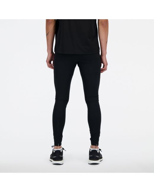 New Balance Nb Sleek Pocket Tight In Black Poly Knit for men
