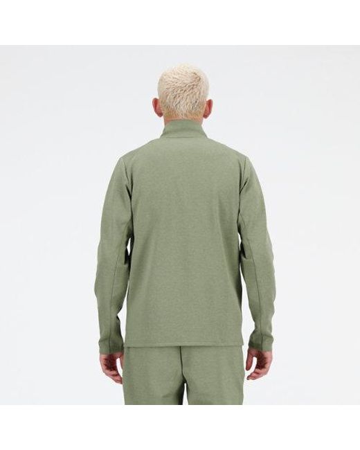 New Balance Green Tech Knit Full Zip for men