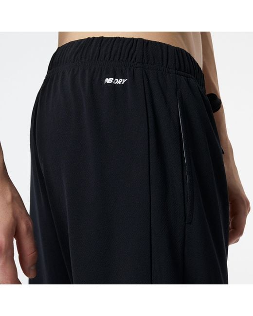 New Balance Nb Tech Training Knit Track Pant In Black Poly Knit for men