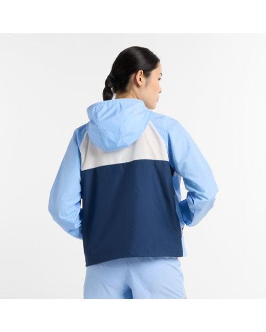 New Balance Blue Athletics Packable Full Zip Jacket