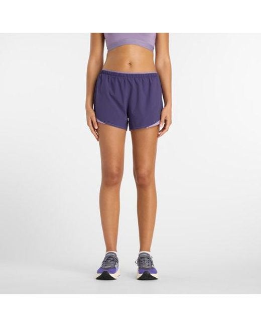 New Balance Blue Rc Essential Short 3"