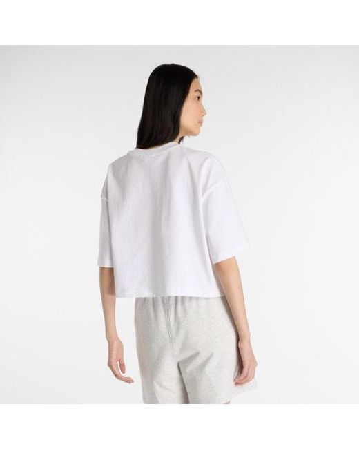New Balance Debut Sculpture T-Shirt in het White
