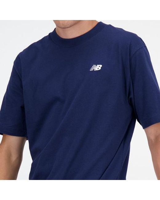 New Balance Blue Sport Essentials Logo T-shirt for men