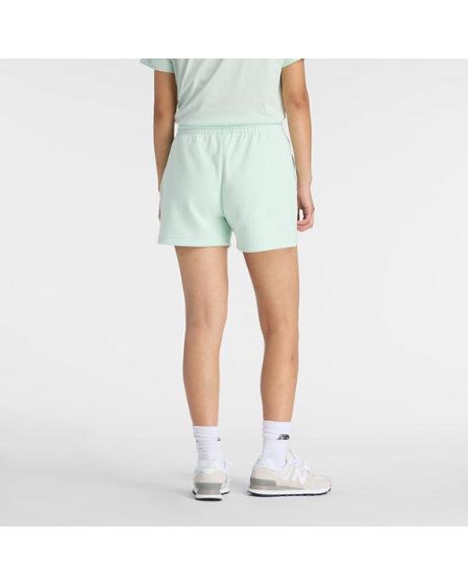 New Balance Green Sport Essentials French Terry Short