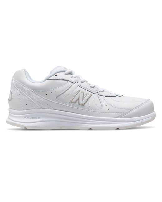 New Balance Leather 577 Narrow/Medium/Wide Walking Shoes in White - Lyst