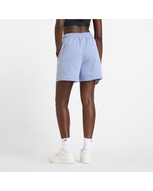 New Balance Blue Athletics French Terry Short