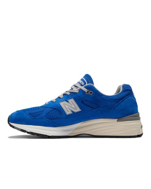 New Balance Made In Uk 991v2 Brights Revival In Blue/grey/white Suede/mesh for men