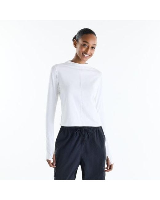 New Balance White Athletics Crafted Long Sleeve