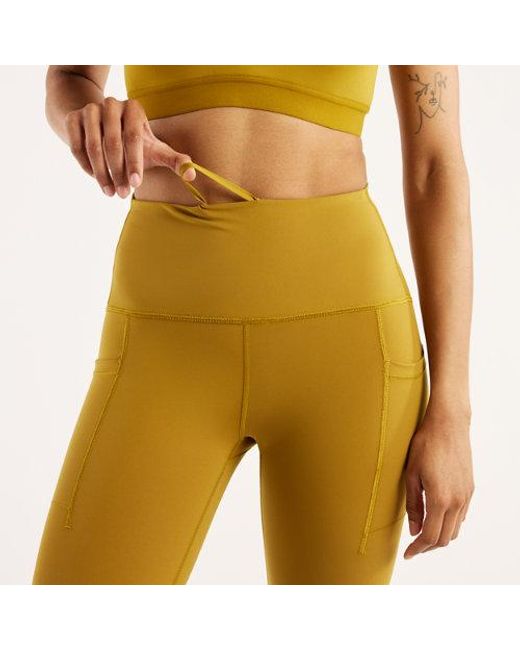 New Balance Yellow Rc Pocket Legging 25"