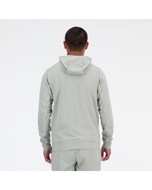 New Balance Tech knit hoodie in grau in Gray für Herren