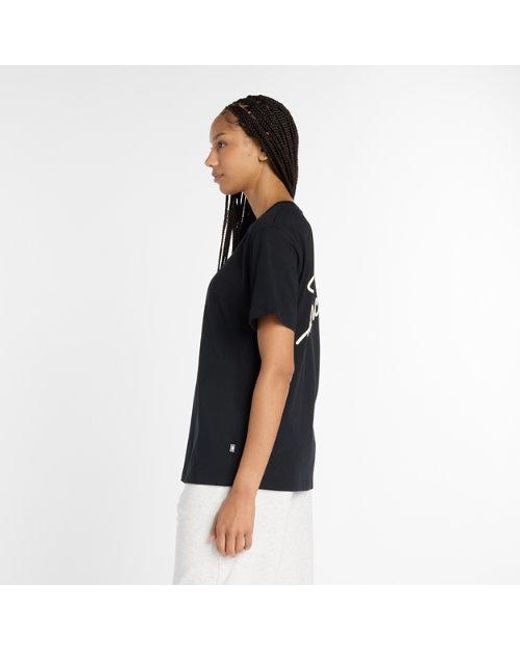 New Balance Black Athletics Script T-Shirt