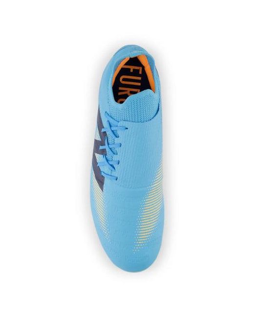 New Balance Blue Furon Destroy Fg V7+ (Team Sky/Mango) Shoes