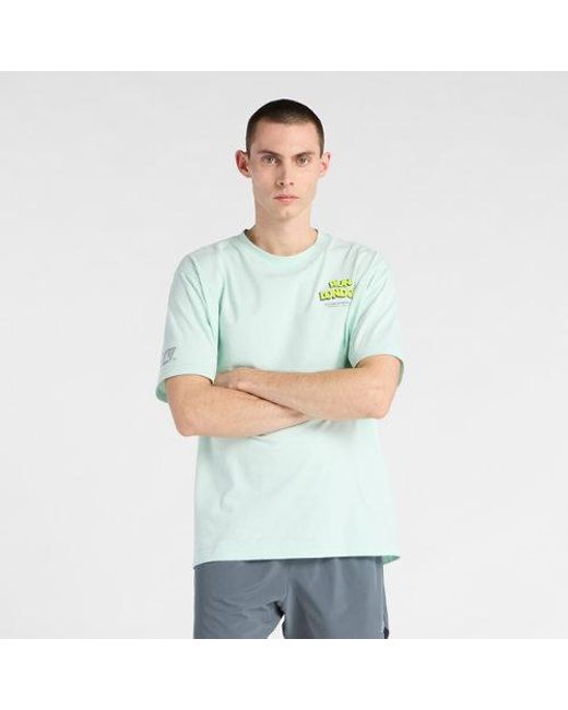 New Balance Green London Edition Graphic T-Shirt 3 for men