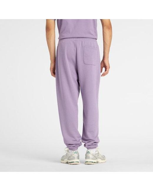 New Balance Purple Sport Essentials French Terry Jogger for men