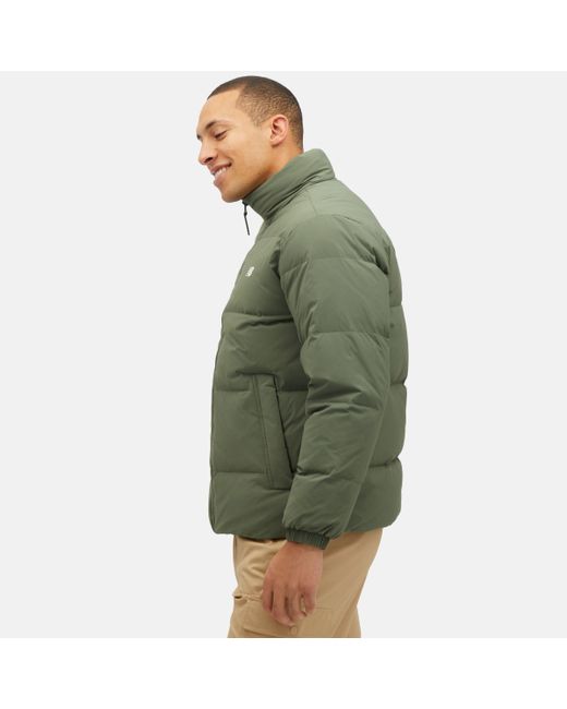 New Balance Nbx Down Jacket In Green Nylon Woven for men