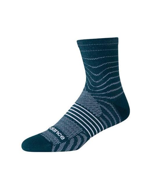 New Balance Blue Pro Run Qtr Socks 1 Pair