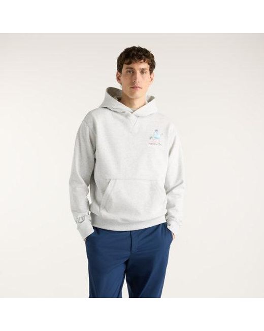 New Balance Gray London Edition Athletics French Terry Hoodie for men