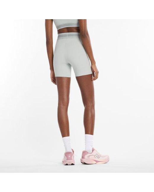 New Balance White Gabby Thomas Signature Collection Ac Fitted Short 5"