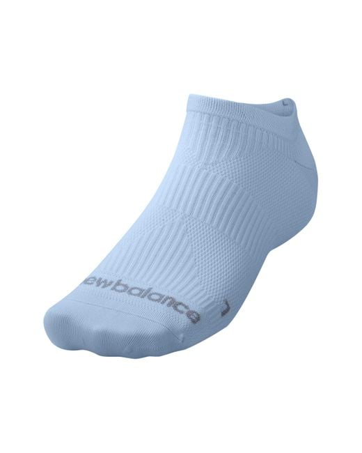 New Balance Blue Run Flat Knit No Show Sock 1 Pair