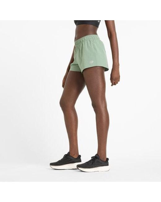 New Balance Green Rc Short 3"