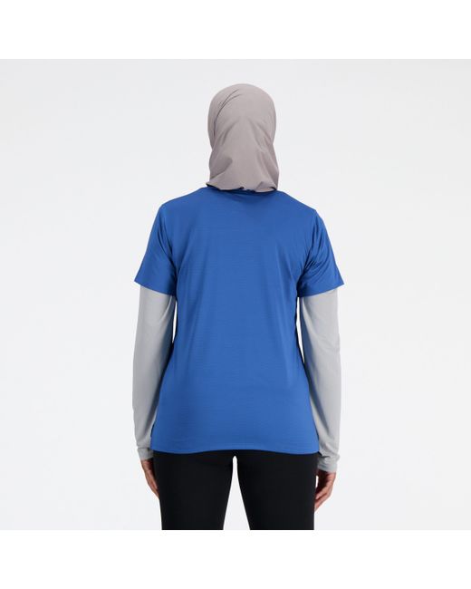 New Balance Sport Essentials T-shirt In Blue Poly Knit
