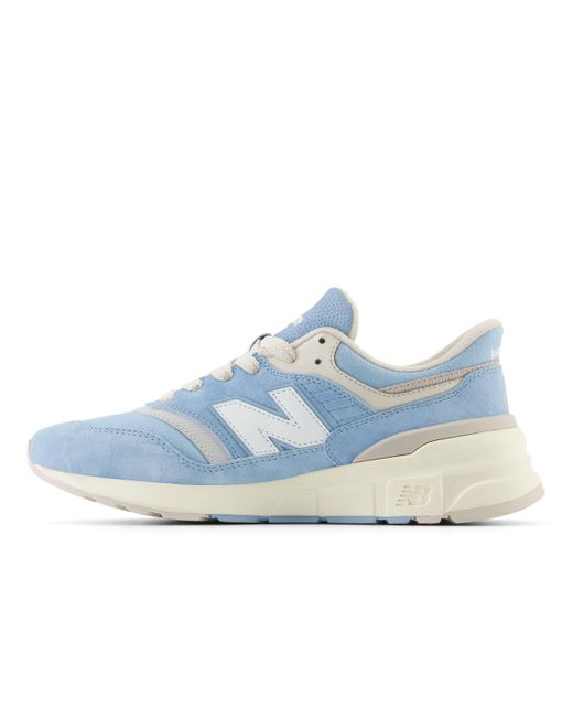 New Balance 997r In Blue Suede/mesh