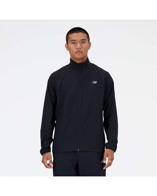 New Balance Stretch woven jacket in schwarz in Blue für Herren