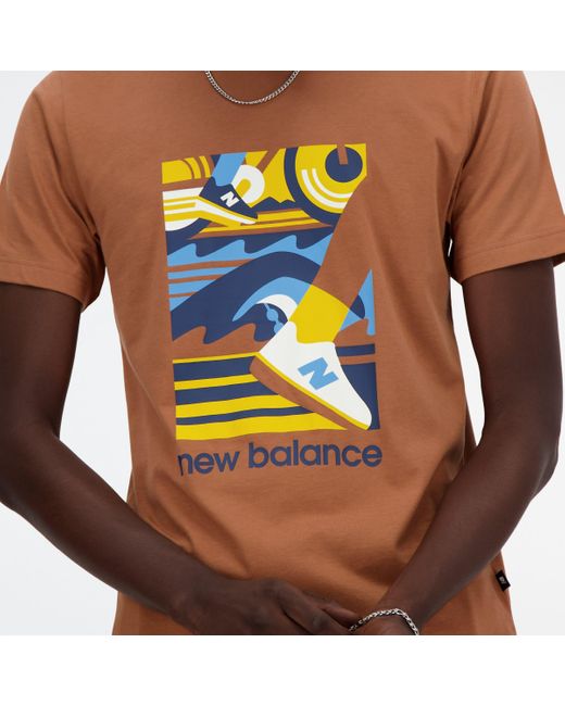 New Balance Sport Essentials Triathlon T-shirt in het Blue voor heren