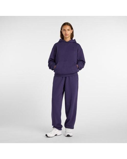 New Balance Blue Athletics French Terry Hoodie