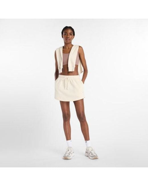 New Balance Natural Coastal Fleece Skirt