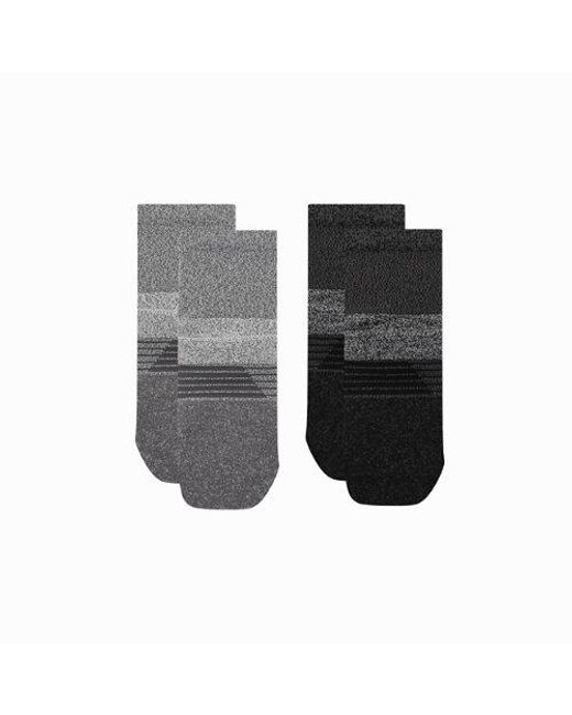 New Balance Black Pro Training Cushion Qtr Socks 2 Pack
