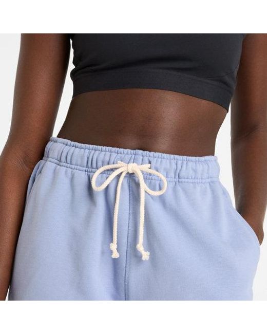 New Balance Blue Athletics French Terry Short