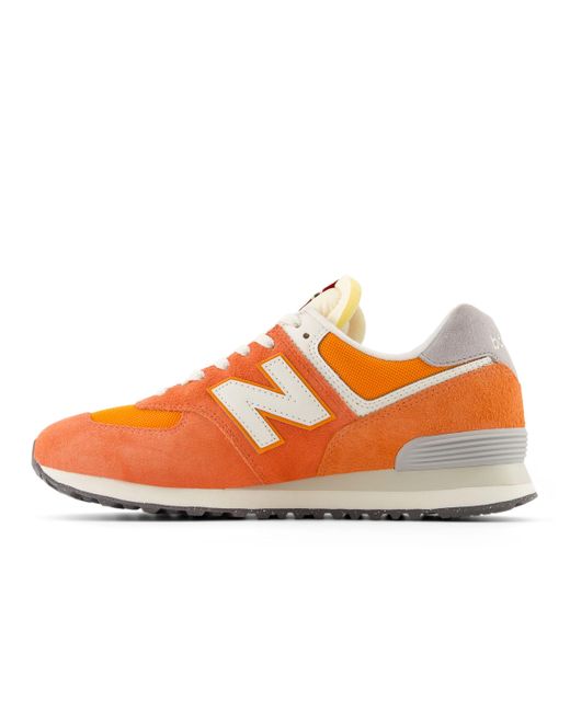 New Balance Multicolor 574 In Red/white Suede/mesh