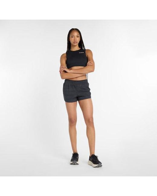 New Balance Blue Rc Reflective Short 3"