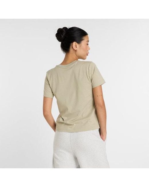 New Balance Natural Damen Sport Essentials Jersey T-Shirt