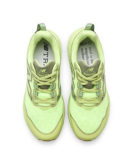 New Balance Green Fresh Foam X Hierro V9 Hiking Shoes for men