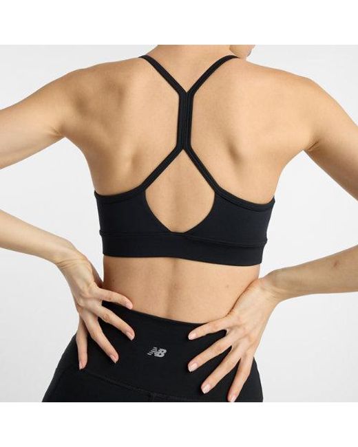 New Balance Black Nb Essential Yoga Bra