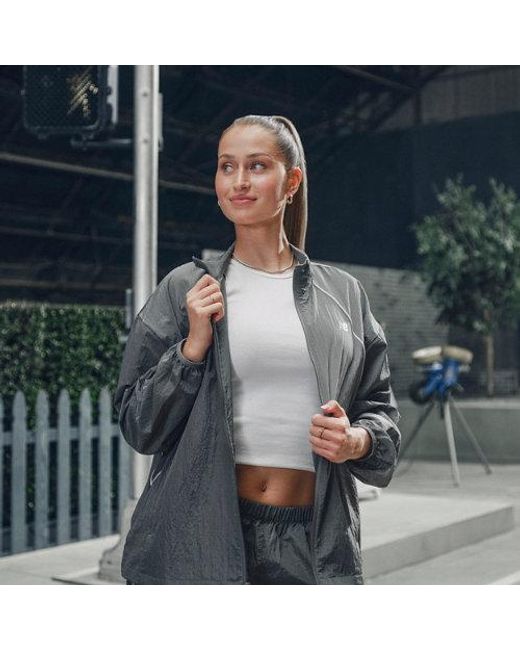 New Balance Gray Sport Legacy Jacket