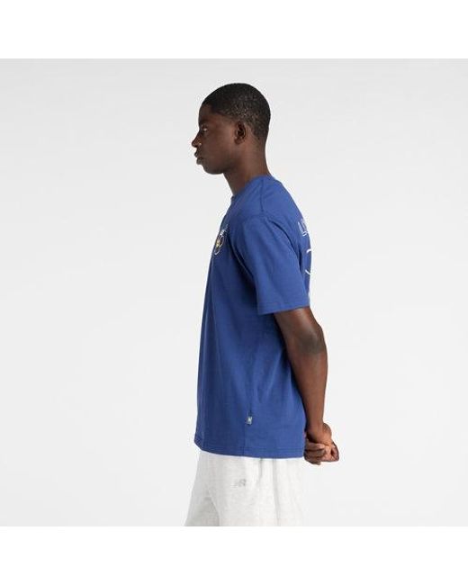 New Balance Blue La City Run T-Shirt for men