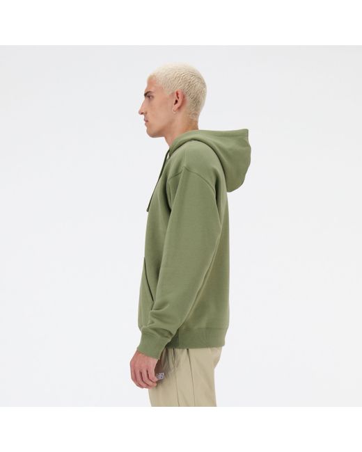 New Balance Iconic collegiate graphic hoodie in grün in Green für Herren
