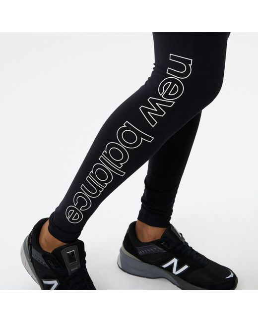 Leggings nb essentials di New Balance in Black