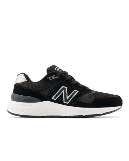 New Balance Walking Fresh Foam 880 V6 In Black/grey Synthetic