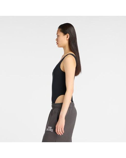 New Balance Black Trackside Bodysuit