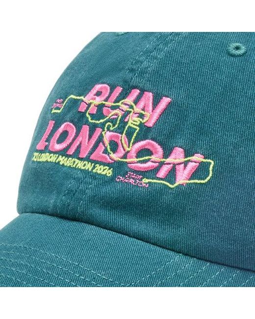 New Balance Green London Marathon Cotton 6 Panel