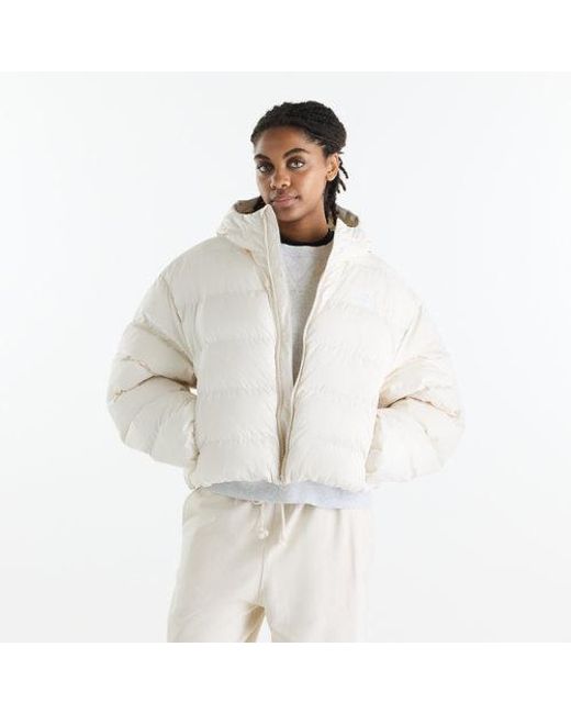 New Balance White Boston Puffer Jacket