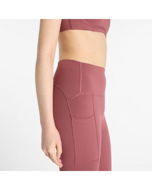 New Balance Red Rc Pocket Legging 25"